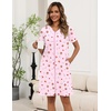 image:imageEkouaer Zipper Robes for Women Short Knit Lightweight Bathrobe with PocketsCherry