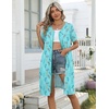 image:imageEkouaer Zipper Robes for Women Short Knit Lightweight Bathrobe with PocketsLight Blue Butterfly