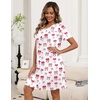 image:imageEkouaer Zipper Robes for Women Short Knit Lightweight Bathrobe with PocketsRed Bow Tie