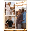 image:image3 Pack Women Maternity Shirts Long Sleeve Pregnancy Tops with Thumb HoleBlackBrownBeige