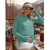 image:image3 Pack Women Maternity Shirts Long Sleeve Pregnancy Tops with Thumb HoleYellowGrey GreenCaramel