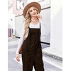 image:imageEkouaer Corduroy Overalls for Women Loose Fit Casual Fall JumpsuitsBrown