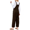 image:imageEkouaer Corduroy Overalls for Women Loose Fit Casual Fall JumpsuitsBrown