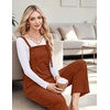 image:imageEkouaer Corduroy Overalls for Women Loose Fit Casual Fall JumpsuitsCaramel
