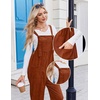 image:imageEkouaer Corduroy Overalls for Women Loose Fit Casual Fall JumpsuitsCaramel