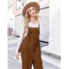 image:imageEkouaer Corduroy Overalls for Women Loose Fit Casual Fall JumpsuitsLight Brown