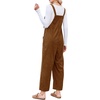 image:imageEkouaer Corduroy Overalls for Women Loose Fit Casual Fall JumpsuitsLight Brown