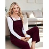 image:imageEkouaer Corduroy Overalls for Women Loose Fit Casual Fall JumpsuitsRed