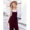 image:imageEkouaer Corduroy Overalls for Women Loose Fit Casual Fall JumpsuitsRed