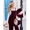 image:imageEkouaer Corduroy Overalls for Women Loose Fit Casual Fall JumpsuitsRed