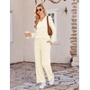 image:imageEkouaer Lounge Sets for Women Long Sleeve 2 Piece Pajamas Set with PocketsApricot