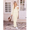 image:imageEkouaer Lounge Sets for Women Long Sleeve 2 Piece Pajamas Set with PocketsApricot