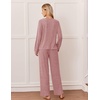 image:imageEkouaer Lounge Sets for Women Long Sleeve 2 Piece Pajamas Set with PocketsDusty Rose