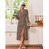 image:imageEkouaer Robes for Women Long Knit Bathrobe Soft Lightweight Kimono RobesLeopard