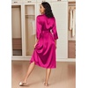 image:imageEkouaer Silk Robes for Women Long Satin Bride Bridesmaid Robe with PocketsHot Pink