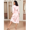 image:imageEkouaer Silk Robes for Women Long Satin Bride Bridesmaid Robe with PocketsLight Pink