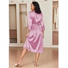 image:imageEkouaer Silk Robes for Women Long Satin Bride Bridesmaid Robe with PocketsRose