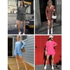image:imageEkouaer Summer Outfits for Women 2 Piece Sets Lounge Sets V Neck Button Down Shirt and Shorts Loungewear with PocketsHot Pink