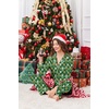 image:imageEkouaer Womens Satin Silky Pajama Set Classic Pattern Button Down Pjs SetGreen Christmas Teddy 02
