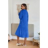 image:imageEkouaer Womens Zipper Front Robes Full Length Warm Nightgowns with PocketsDeep Sky Blue