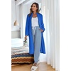 image:imageEkouaer Womens Zipper Front Robes Full Length Warm Nightgowns with PocketsDeep Sky Blue
