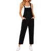 image:imageEkouaer Corduroy Overalls for Women Loose Fit Casual Fall JumpsuitsBlack