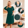 image:image2 Pack Labor and Delivery Gown 3 in 1 Maternity Nursing Hospital Nightgown2 Pcs  Black  Lake Green