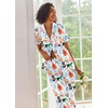 image:imageEkouaer 2 Piece Satin Short Sleeve Pajamas Set Button Down SleepwearBlue Cat