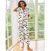 image:imageEkouaer 2 Piece Satin Short Sleeve Pajamas Set Button Down SleepwearHalloween Ghost