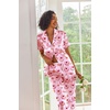 image:imageEkouaer 2 Piece Satin Short Sleeve Pajamas Set Button Down SleepwearHeartshaped Cake