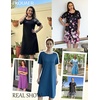 image:imageEkouaer 3 Pack Long Nightgowns for Women Ruffle House DressDeep Pinkpale Violetwatercolor Florals
