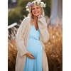 image:imageEkouaer 3 in 1 LaborDeliveryHospital Gown Maternity Nursing NightgownLight Blue