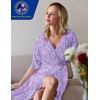 image:imageEkouaer 3 in 1 LaborDeliveryHospital Gown Maternity Nursing NightgownLight Purple Stars