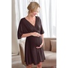 image:imageEkouaer 3 in 1 LaborDeliveryHospital Gown Maternity Nursing NightgownMaroon