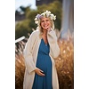 image:imageEkouaer 3 in 1 LaborDeliveryHospital Gown Maternity Nursing NightgownPeacock Blue