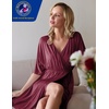 image:imageEkouaer 3 in 1 LaborDeliveryHospital Gown Maternity Nursing NightgownWine Red