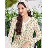 image:imageEkouaer Cotton Nightgowns for Women Long Sleeve Nightgown Button Night GownFloral Yellow