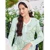 image:imageEkouaer Cotton Nightgowns for Women Long Sleeve Nightgown Button Night GownFlowers Green