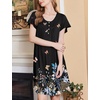 image:imageEkouaer House Dress for Women with Pockets Short Sleeve Moo Moos NightgownsColorful Butterfly Black