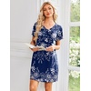 image:imageEkouaer House Dress for Women with Pockets Short Sleeve Nightgowns Moo MoosEvening Blue Vines