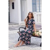 image:imageEkouaer Long Nightgowns For Women Short Sleeve Midi Nightgown With PocketsHawaii