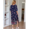 image:imageEkouaer Long Nightgowns for Women Short Sleeve Night Gowns with PocketsButterfly Black