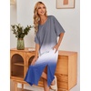 image:imageEkouaer Long Nightgowns for Women Short Sleeve Night Gowns with PocketsGradients Grey