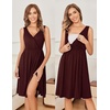 image:imageEkouaer Maternity Nursing Gown and Robe Set Labor Delivery NightgownsMaroon