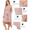 image:imageEkouaer Maternity Nursing Gown and Robe Set Labor Delivery NightgownsMauve Heart