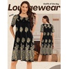 image:imageEkouaer Moo Moos for Women Button House Dresses for Women with Pocket MumuBlack Hobo