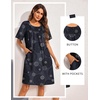 image:imageEkouaer Moo Moos for Women Button House Dresses for Women with Pocket MumuBlack Mandala