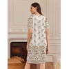 image:imageEkouaer Moo Moos for Women Button House Dresses for Women with Pocket MumuKhaki Flower
