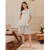 image:imageEkouaer Moo Moos for Women Button House Dresses for Women with Pocket MumuKhaki Flower