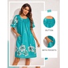 image:imageEkouaer Moo Moos for Women Button House Dresses for Women with Pocket MumuLight Blue